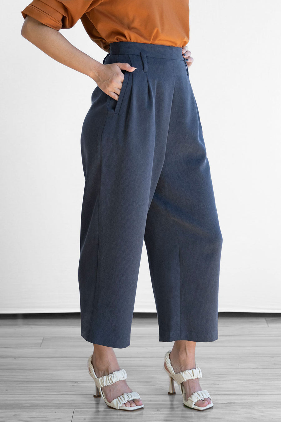 Tailored Culottes - Slate Gray (US 4, 6, 10)