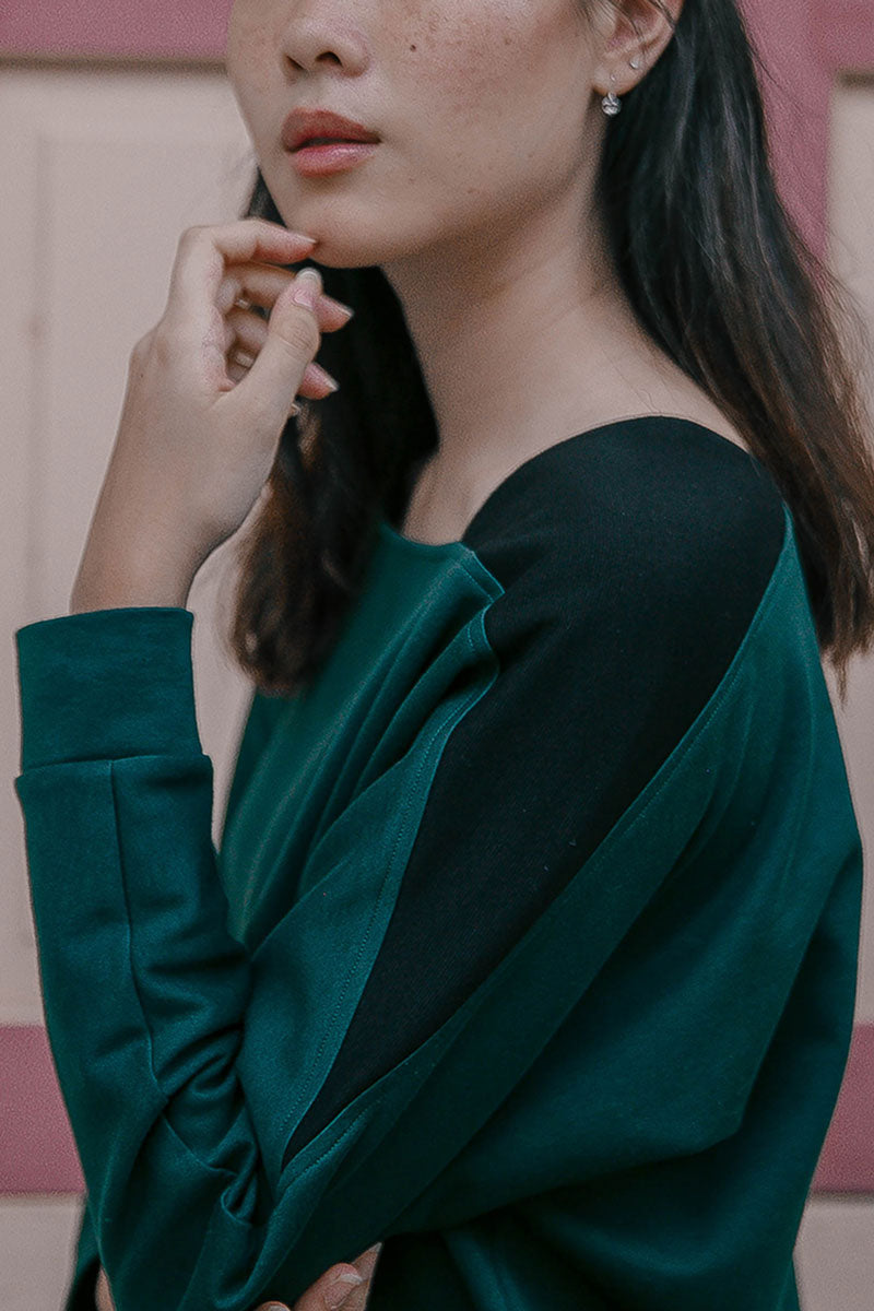Square Neck Sweater - Green (US 4)