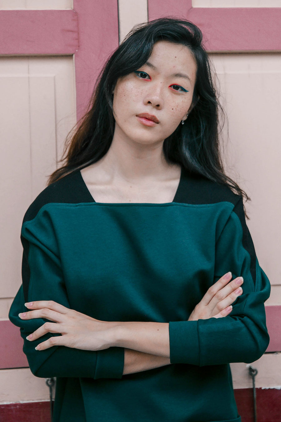 Square Neck Sweater - Green (US 4)