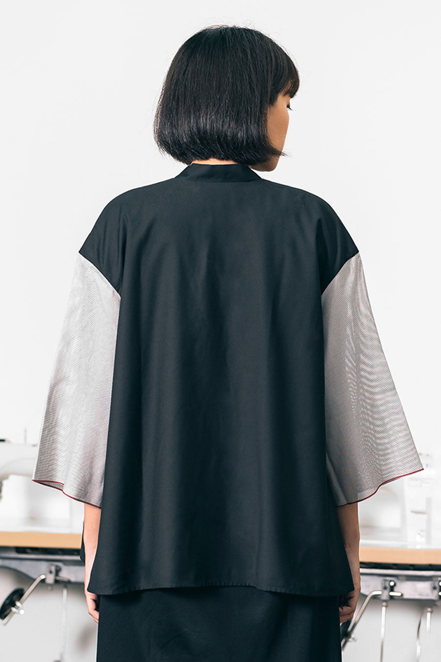 Kimono Jacket - Black/Silver (US 4)
