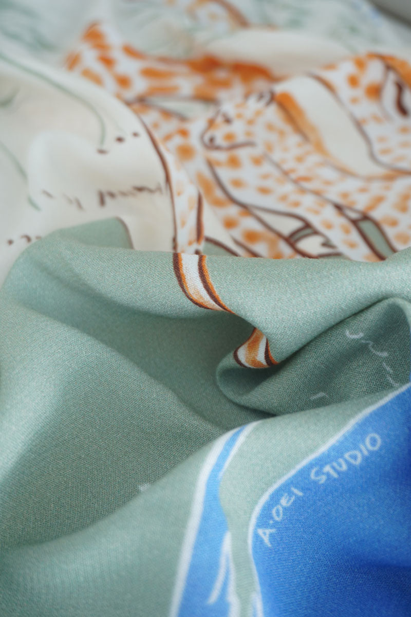 Giraffe Family Scarf