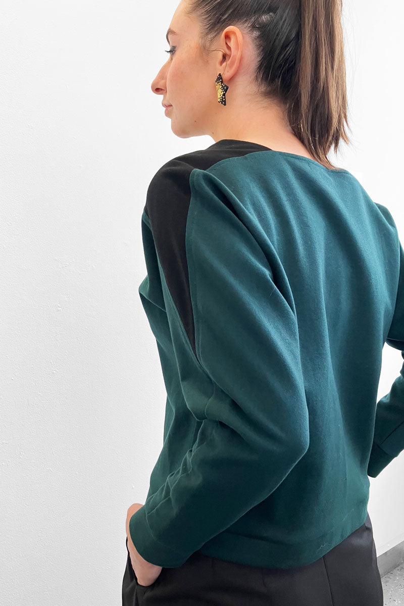 Square Neck Sweater - Green (US 4)