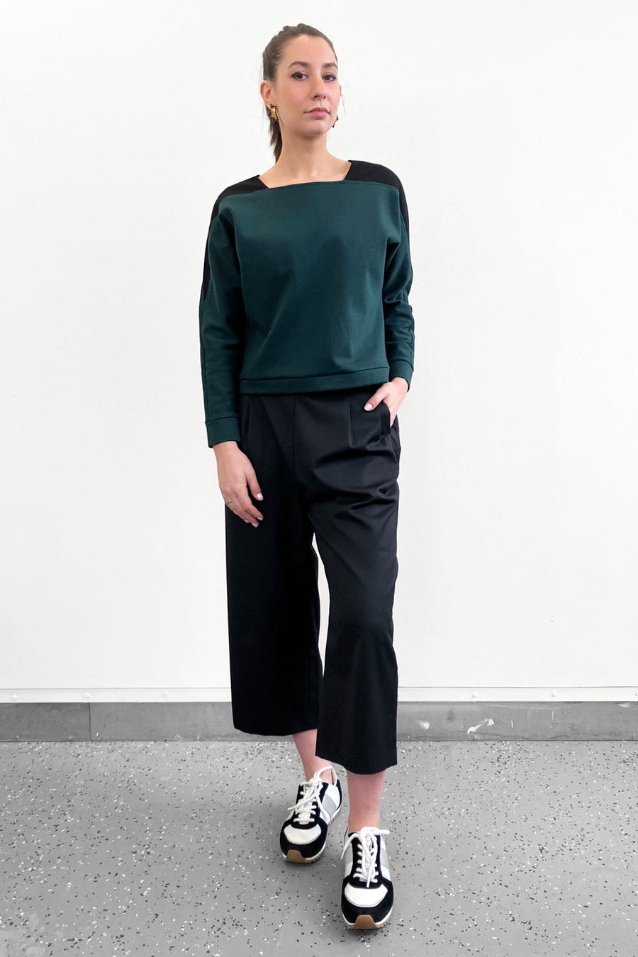 Square Neck Sweater - Green (US 4)