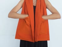 Water-repellent Scarf - Bright Rust (One-of-a-kind)