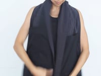 Water-repellent Scarf - Black (One-of-a-kind)