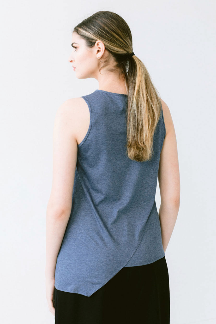 cotton jersey sleeveless top